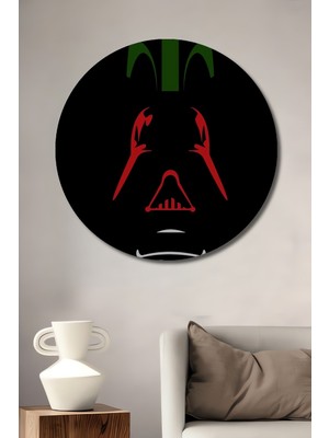 Teona Ahşap Star Wars Dekoratif Ahşap Mdf Ev/işyeri Duvar Tablo Yuvarlak Ev/işyeri Duvar Tablo