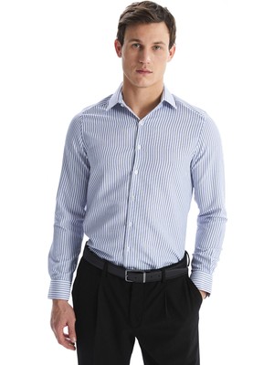 Lc Waikiki Yeni Sezon Slim Fit Uzun Kollu Çizgili Erkek Gömlek