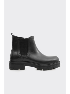 Derinet Hakiki Deri Yüksek Taban Kadın Bot