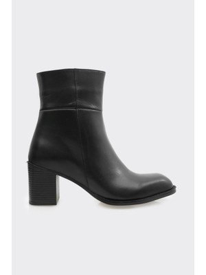 Derinet Hakiki Deri Fermuarlu Kadın Klasik Bot