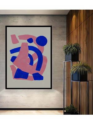 Teona Ahşap Çerçeve Görünümlü Soyut Geometri Dekoratif Ahşap Mdf Ev Duvar Tablo Dikdörtgen Ev Duvar Tablo