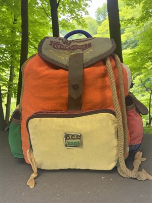 Old Cotton Cargo Kaliteli Tek Gözlü Vintage Salaş Disayn Unisex Sırt Günlük Okul Gezi Kamp Trekking Çantası 29CMX36CM