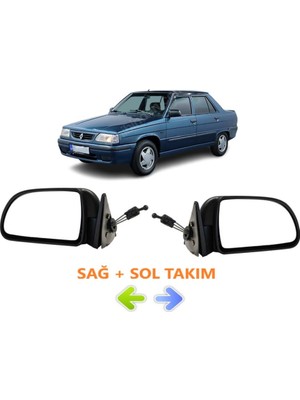 Gözpar Oto Renault 9 Broadway Yeni Model Sağ Sol Dikiz Aynası Takımı