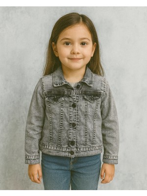 Keskin Bebe Kız Çocuk Kot Ceket