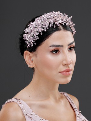Magic Tiara Kristal Taşlı Zarif Taç – Farklı Renk Seçenekleriyle Özel Gün Saç Aksesuarı