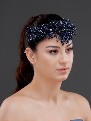 Magic Tiara Kristal Çiçek Detaylı Işıltılı Taç – Zarif Saç Aksesuarı