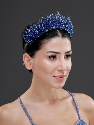 Magic Tiara Kristal Detaylı Işıltılı Gelin, Kutlama Tacı – Zarif Taşlı Düğün, Nişan ve Kına Saç Aksesuarı