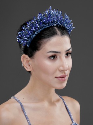 Magic Tiara Taş Detaylı Kristal Prenses Taç – Işıltılı Gelin, Nişan ve Özel Davet Saç Aksesuarı