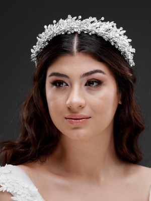 Magic Tiara Kristal Taşlı Zarif Taç – Farklı Renk Seçenekleriyle Özel Gün Saç Aksesuarı