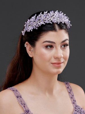 Magic Tiara Kristal Taşlı Zarif Taç – Farklı Renk Seçenekleriyle Özel Gün Saç Aksesuarı