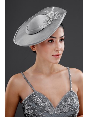 Magic Tiara Inci ve Taş Detaylı Özel Tasarım Şapka – Gelin, Nişan, Davet Aksesuarı