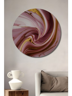 Teona Ahşap Soyut Sanat Ahşap Mdf Dekoratif Ev/işyeri Duvar Tablo Yuvarlak Ev/işyeri Duvar Tablo
