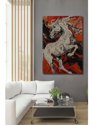 Teona Ahşap Unicorn Soyut Sanat Dekoratif Ahşap Mdf Ev/işyeri Duvar Tablo Dikdörtgen Ev/işyeri Duvar Tablo