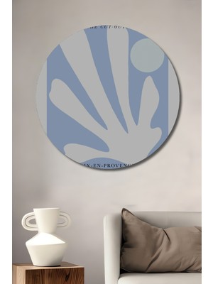 Teona Ahşap Matisse Stilize Soyut Ahşap Mdf Dekoratif Ev/işyeri Duvar Tablo Yuvarlak Ev/işyeri Duvar Tablo