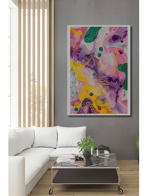 Teona Ahşap Renkli Dalgaların Rüyası Dekoratif Ahşap Mdf Ev/işyeri Duvar Tablo Dikdörtgen Ev/işyeri Duvar Tablo