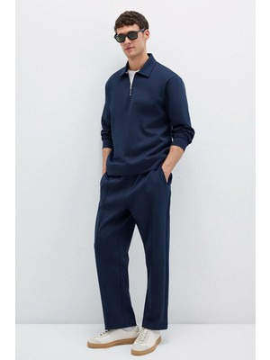 Mavi Yarı Fermuarlı Lacivert Sweatshirt 0S10382-80872