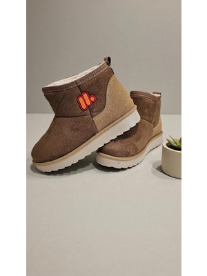 Beyaz Bebe Süet Unisex Suya Dayanıklı Içi Kürklü Bot