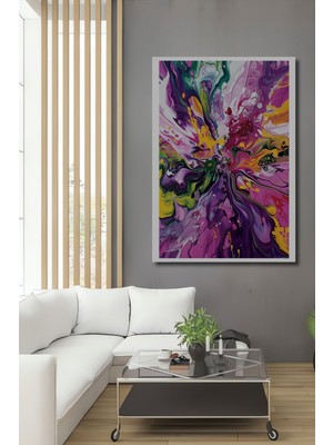 Teona Ahşap Abstrakt Renk Patlaması Dekoratif Ahşap Mdf Ev/işyeri Duvar Tablo Dikdörtgen Ev/işyeri Duvar Tablo