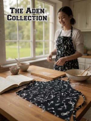 Zmc Bilişim Nota Desenli Basic Mutfak Önlüğü