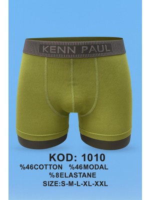 Kenn Poul MODAL3LÜ Düz Renk Boxer