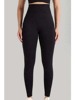 Beruflic Dikişsiz Düz Tayt Kadın 4451