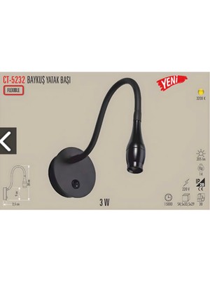 CT5232 Baykuş LED Aplik Günışığı 3W