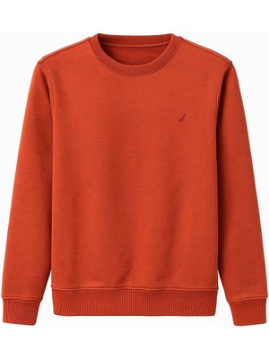 CGA Erkek Bisiklet Yaka Sweatshirt Yumuşak Dokulu Sweatshirt