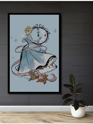 Teona Ahşap Çerçeve Görünümlü Külkedisi Ahşap Mdf Dekoratif Işyeri Duvar Tablo Dikdörtgen Işyeri Duvar Tablo