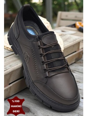 Ispartalılar 389R Tam Ortopedik Topuk Masajlı Taban Erkek Ayakkabı Hakiki Deri Mevsimlik Ayakkabı