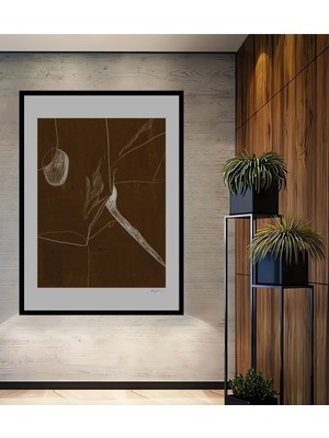 Teona Ahşap Çerçeve Görünümlü Soyut Sanat Dekoratif Ahşap Mdf Ev Duvar Tablo Dikdörtgen Ev Duvar Tablo