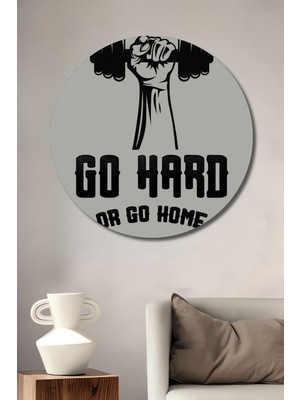 Teona Ahşap Güçlü Fitness Ahşap Mdf Dekoratif Ev/işyeri Duvar Tablo Yuvarlak Ev/işyeri Duvar Tablo