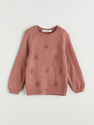 Lc Waikiki Yeni Sezon Bisiklet Yaka Kız Çocuk Triko Kazak