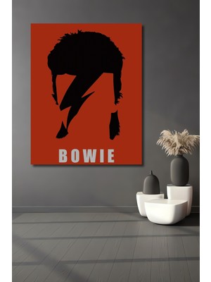 Teona Ahşap David Bowie Ikonik Ahşap Mdf Dekoratif Ev/işyeri Duvar Tablo Dikdörtgen Ev/işyeri Duvar Tablo