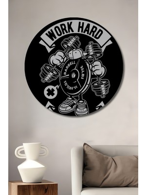 Teona Ahşap Ağır Çalış Dekoratif Ahşap Mdf Ev/işyeri Duvar Tablo Yuvarlak Ev/işyeri Duvar Tablo