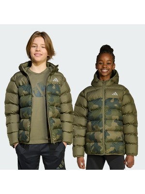 Adidas Sportswear JL7398 Synthetic Down Allover-Print Jacket Kids