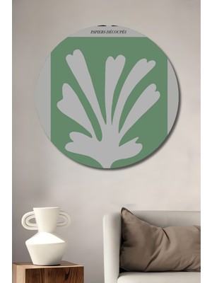 Teona Ahşap Matisse Dekoratif Ahşap Mdf Ev/işyeri Duvar Tablo Yuvarlak Ev/işyeri Duvar Tablo