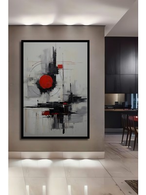 Teona Ahşap Çerçeve Görünümlü Soyut Sanat Modern Ahşap Mdf Dekoratif Ev Duvar Tablo Dikdörtgen Ev Duvar Tablo