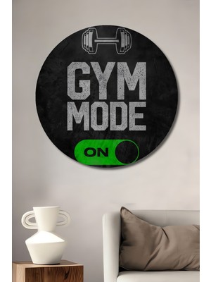 Teona Ahşap Ağırlık Spor Motivasyon Ahşap Mdf Dekoratif Ev/işyeri Duvar Tablo Yuvarlak Ev/işyeri Duvar Tablo