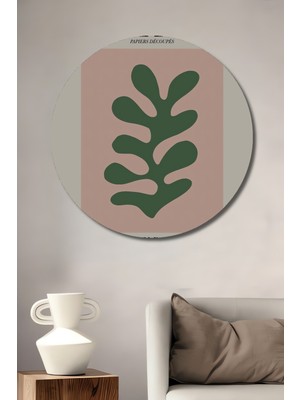 Teona Ahşap Matisse Ilhamlı Dekoratif Ahşap Mdf Ev/işyeri Duvar Tablo Yuvarlak Ev/işyeri Duvar Tablo