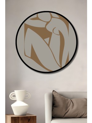 Teona Ahşap Çerçeve Görünümlü Henri Matisse Papiers Découpés Dekoratif Ahşap Mdf Tablo Yuvarlak Tablo