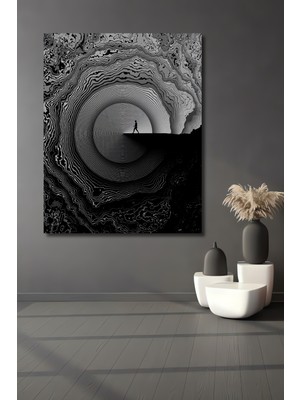 Teona Ahşap Soyut Sanat Derinlik Yolu Dekoratif Ahşap Mdf Işyeri Duvar Tablo Dikdörtgen Işyeri Duvar Tablo