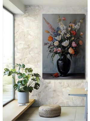 Teona Ahşap Çiçek Buketi Dekoratif Ahşap Mdf Ev/işyeri Duvar Tablo Dikdörtgen Ev/işyeri Duvar Tablo