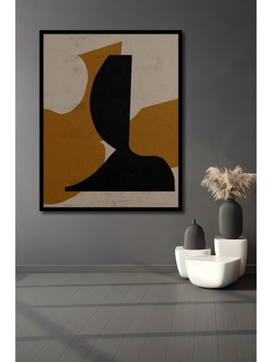 Teona Ahşap Çerçeve Görünümlü Soyut Sanat Dekoratif Ahşap Mdf Ev Duvar Tablo Dikdörtgen Ev Duvar Tablo