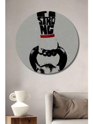 Teona Ahşap Lift Strong Ahşap Mdf Dekoratif Ev/işyeri Duvar Tablo Yuvarlak Ev/işyeri Duvar Tablo