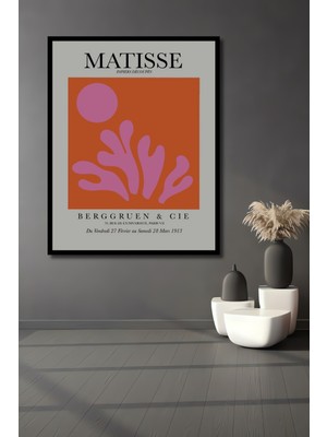 Teona Ahşap Çerçeve Görünümlü Matisse Minimalist Dekoratif Ahşap Mdf Ev Duvar Tablo Dikdörtgen Ev Duvar Tablo