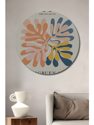 Teona Ahşap Matisse Dekoratif Ahşap Mdf Ev/işyeri Duvar Tablo Yuvarlak Ev/işyeri Duvar Tablo