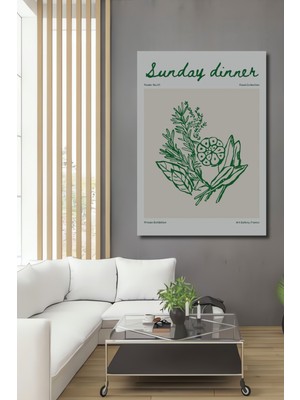 Teona Ahşap Sunday Dinner Bitkisel Dekoratif Ahşap Mdf Ev/işyeri Duvar Tablo Dikdörtgen Ev/işyeri Duvar Tablo
