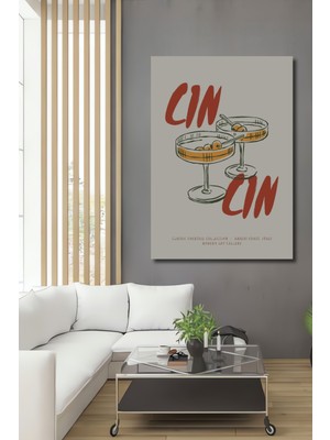 Teona Ahşap Iki Kadeh Cin Dekoratif Ahşap Mdf Ev/işyeri Duvar Tablo Dikdörtgen Ev/işyeri Duvar Tablo