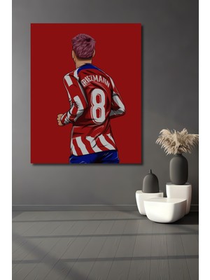 Teona Ahşap Atletico Madrid Griezmann Dekoratif Ahşap Mdf Işyeri Duvar Tablo Dikdörtgen Işyeri Duvar Tablo
