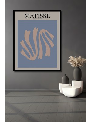 Teona Ahşap Çerçeve Görünümlü Matisse Stilinde Dekoratif Ahşap Mdf Ev Duvar Tablo Dikdörtgen Ev Duvar Tablo